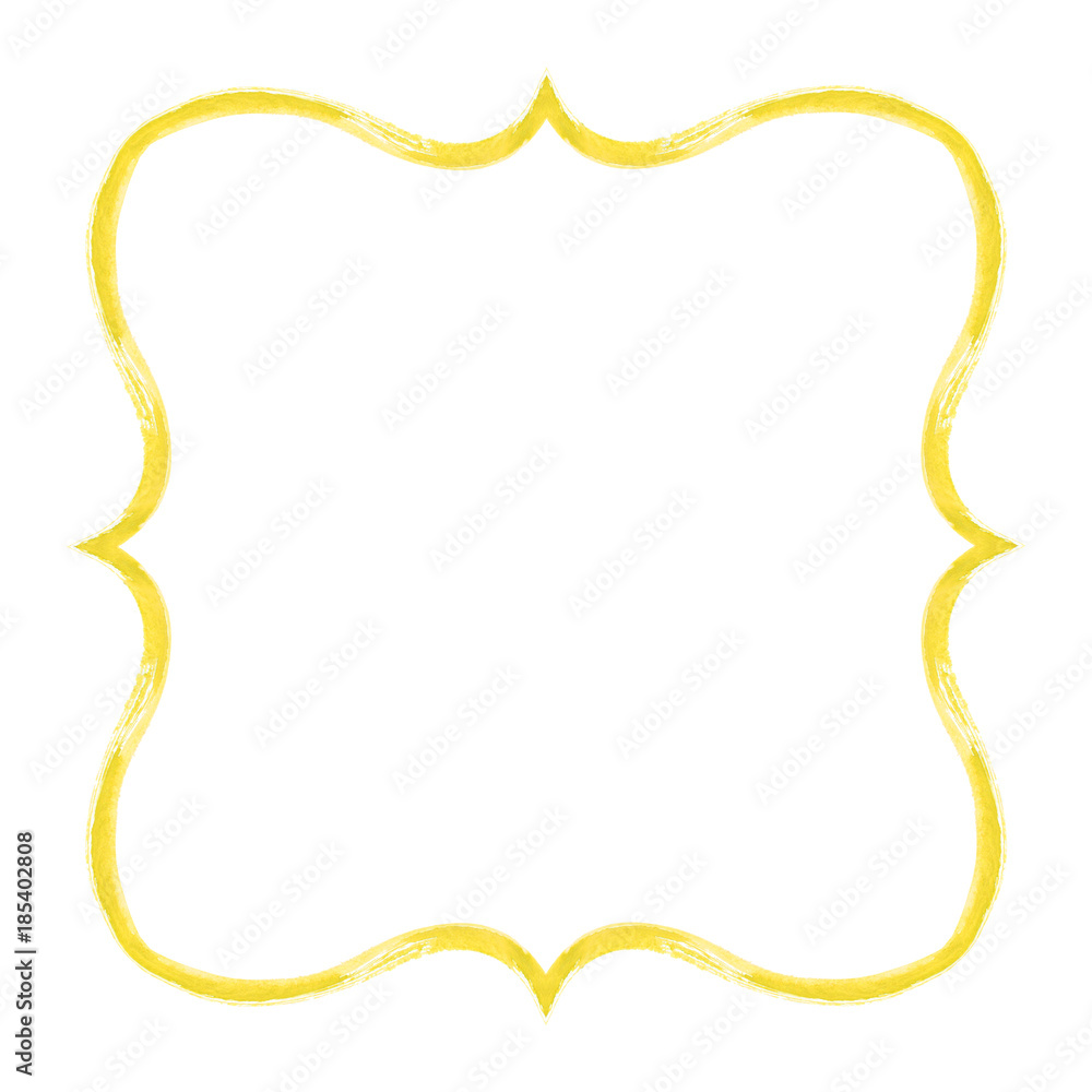 Yellow watercolor grunge frame Yellow watercolor grunge frame