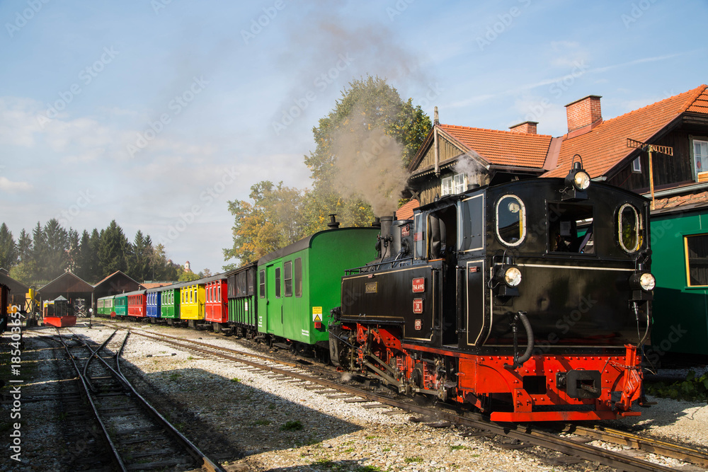 Obraz premium alte Dampf Eisenbahn