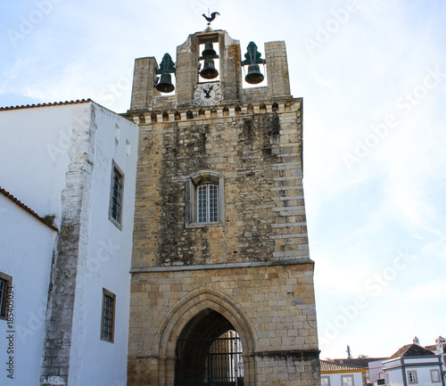 Cathedral of Faro city in Portugal
