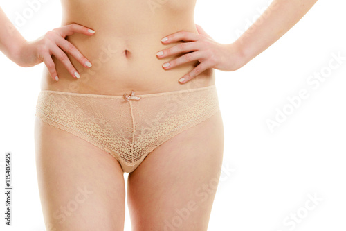 woman hips in panties lingerie photo