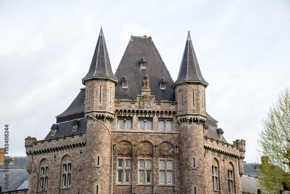 Leopold Barracks - one of belgian ghotic landmark in Gent, Belgium.