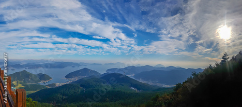 panoramic view Namhae Hallye Haesang National Park Namhae South Korea