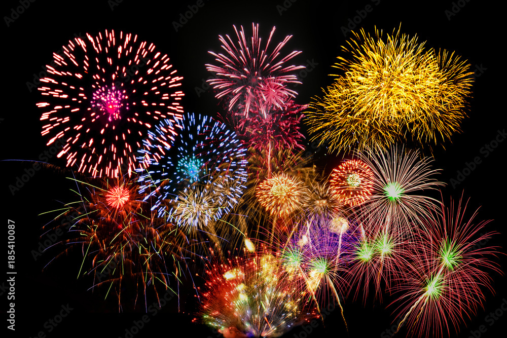 fireworks,beautiful fireworks in the dark sky fireworks,beautiful fireworks in the dark sky
