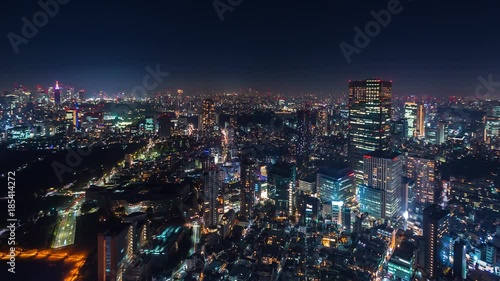Wallpaper Mural Time-lapse of Tokyo at night from Roppongi Torontodigital.ca