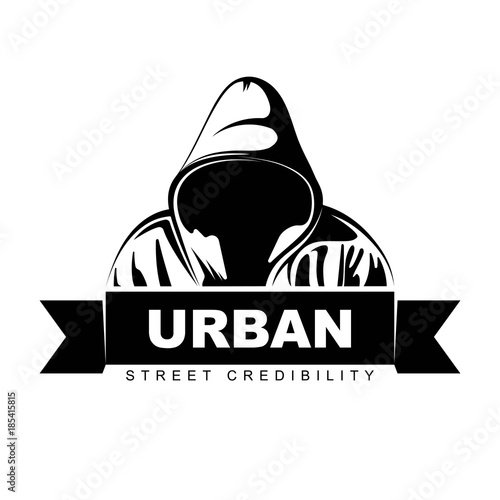 Man in hoodie. 