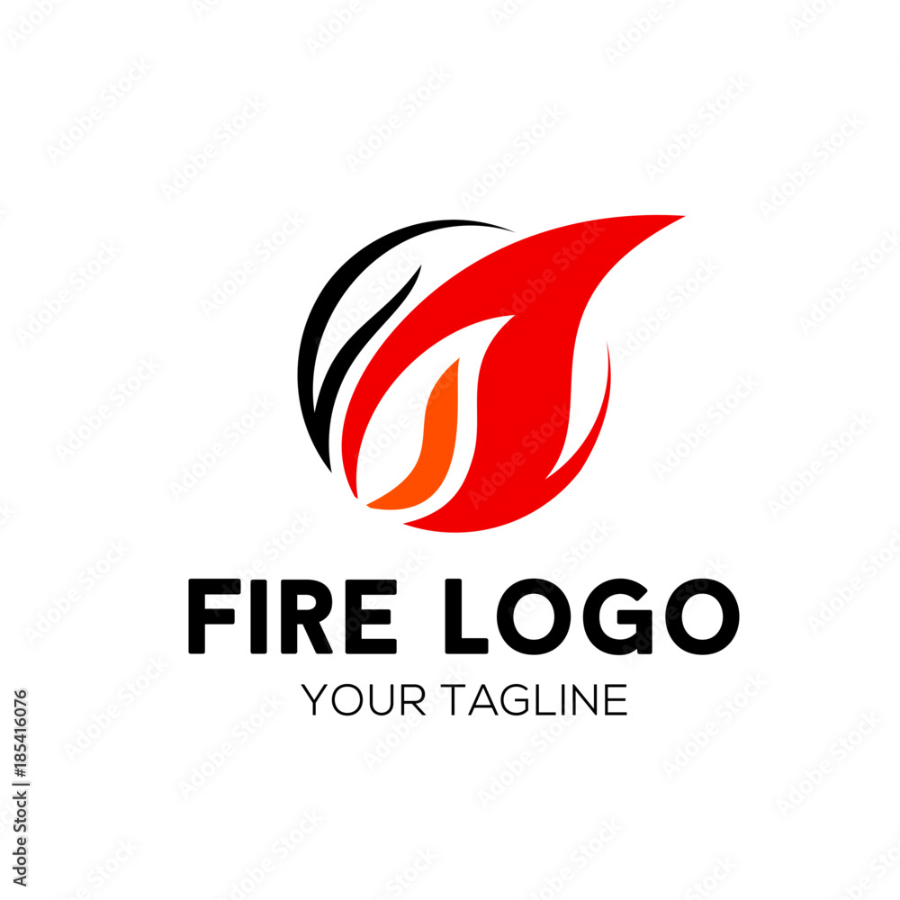 Abstract Fire Logo Stock Vector Abstract Fire Logo Stock Vector