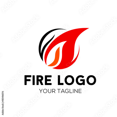Abstract Fire Logo Stock Vector