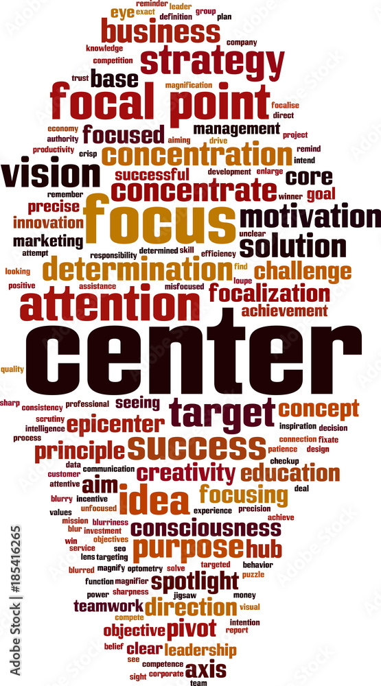 Center word cloud Center word cloud