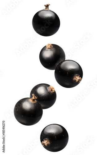 black currants isolated on a white background