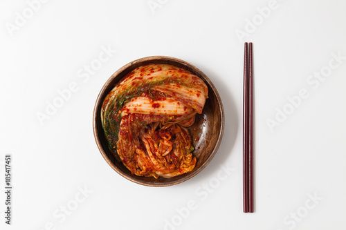 Chopsticks with kimchi  © papii