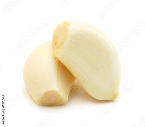 Garlic clove isolated on white, clipping path included