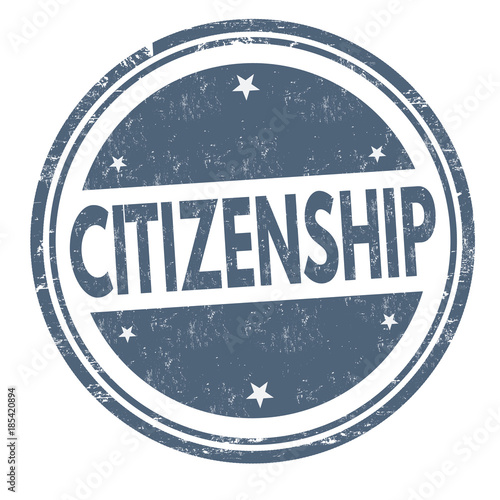 Citizenship grunge rubber stamp