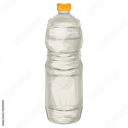 Illustration of a bottle of vinegar, cartoon style