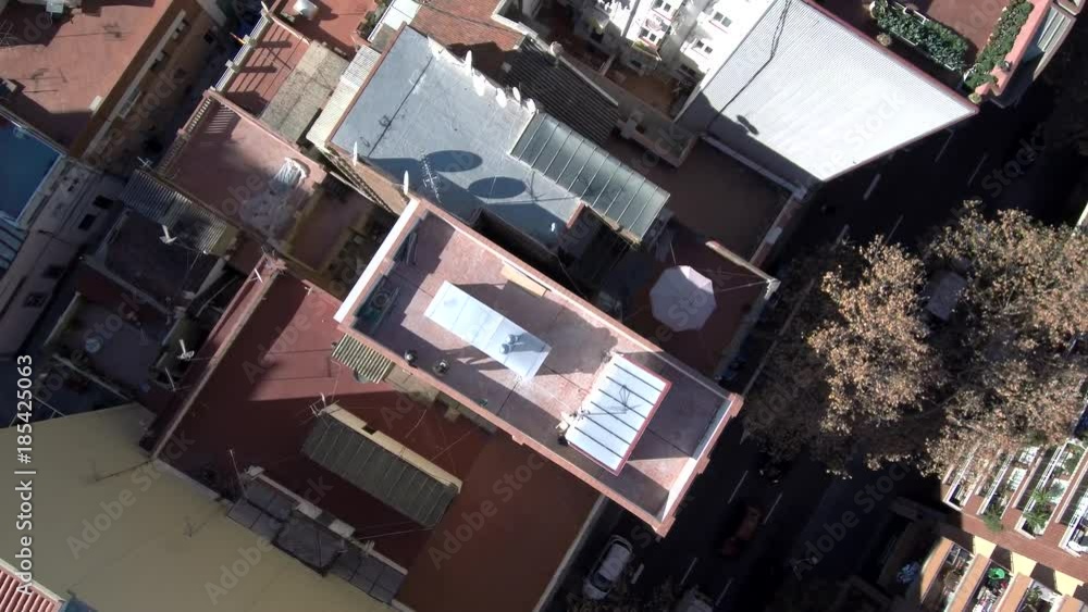 Barcelona. Vista aerea de Barcelona capital de Cataluña (España) Video aereo con Drone