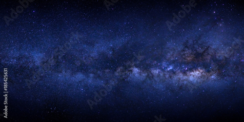 milky way galaxy with stars and space dust in the universe photo