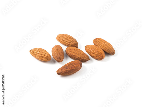 Almonds isolated on white backround