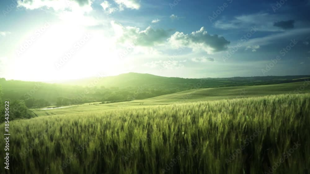 spring sunset in Tuscany, Italy spring sunset in Tuscany, Italy