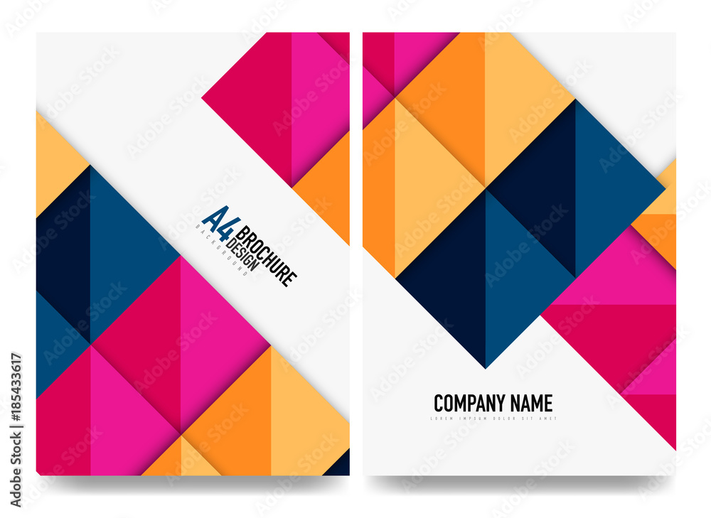 Square business a4 brochure cover design, flyer, annual report Square business a4 brochure cover design, flyer, annual report