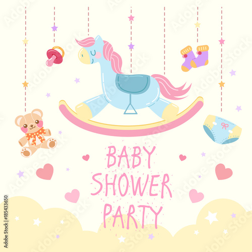 cartoon baby shower