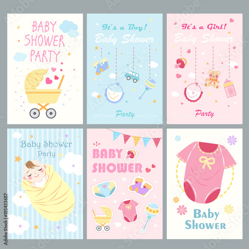 cartoon baby shower