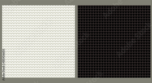Knitted seamless background, vector illustration