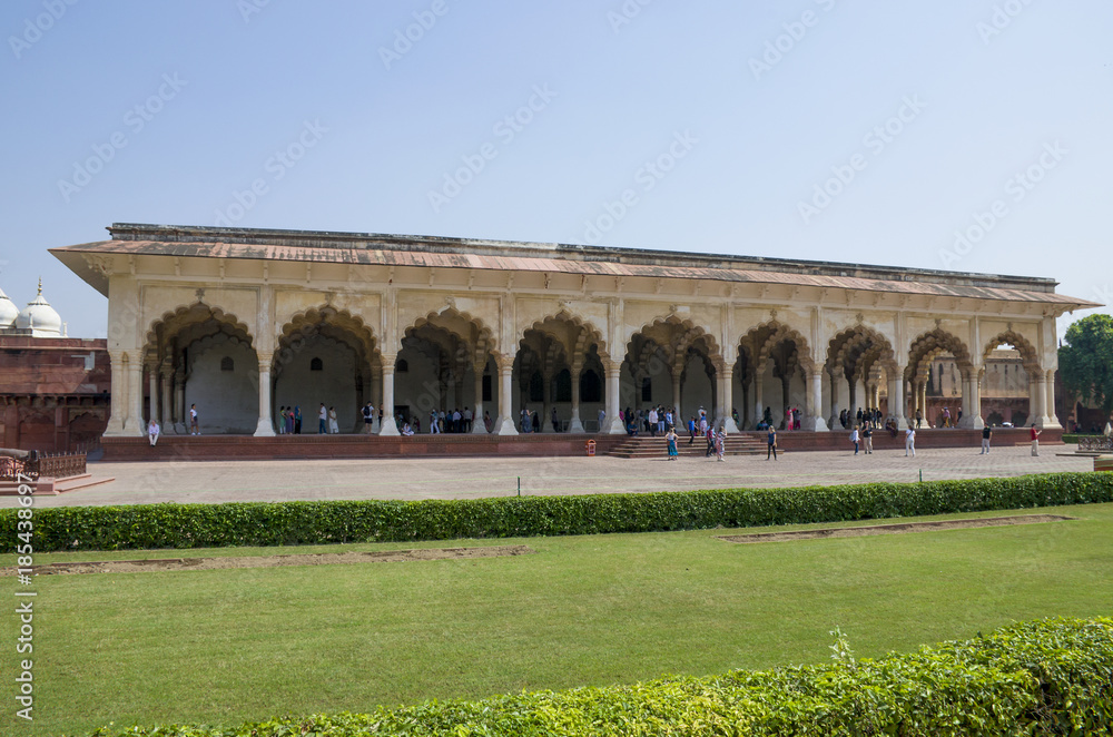Fort Red of the Agra of India
