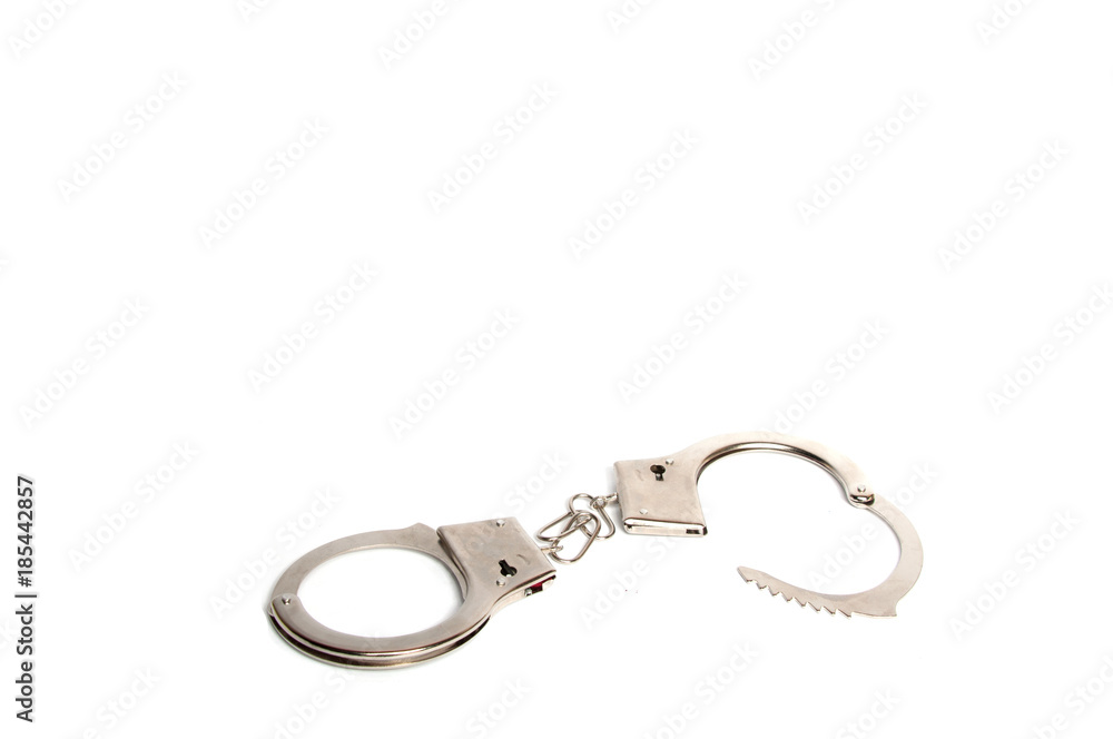 Handcuffs isolated Handcuffs isolated