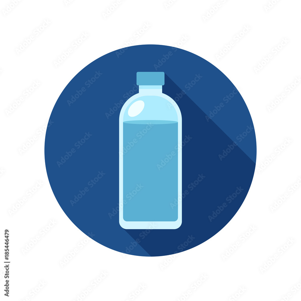 Water bottle flat icon Water bottle flat icon