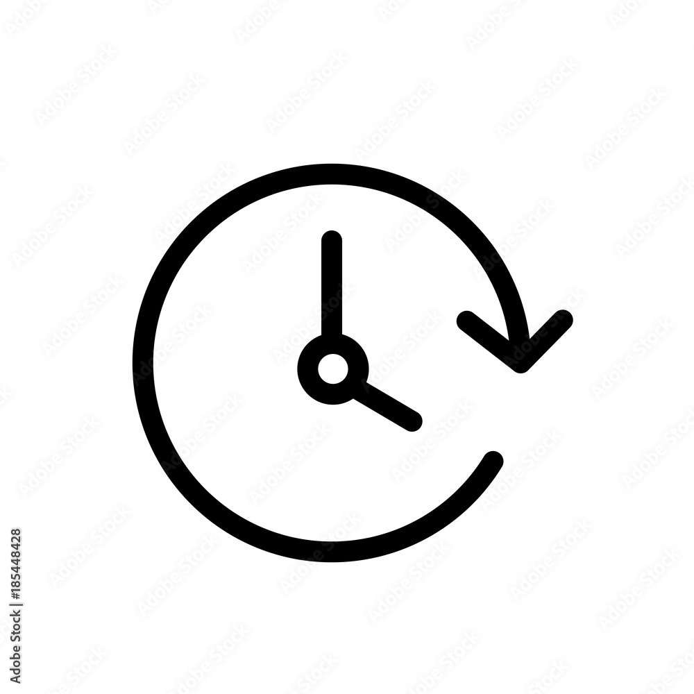 Passage time vector icon Passage time vector icon