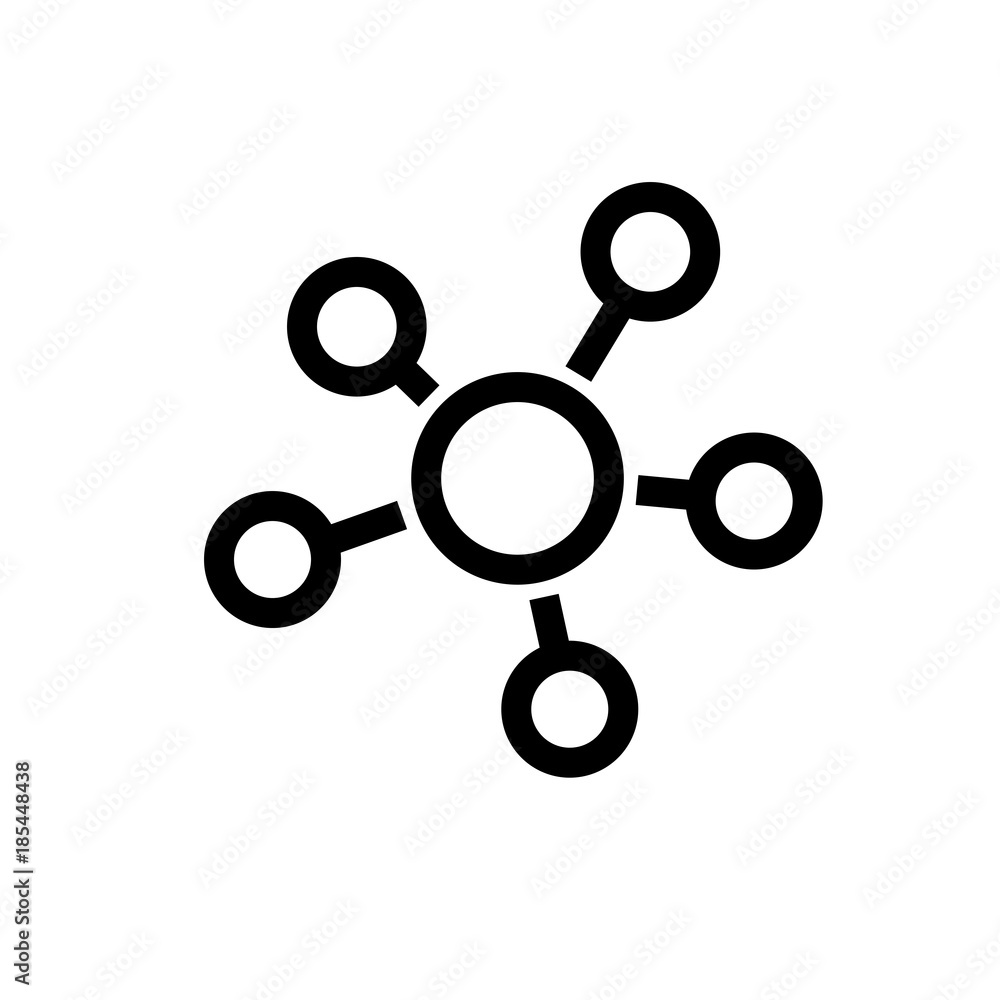 Business network vector icon Business network vector icon
