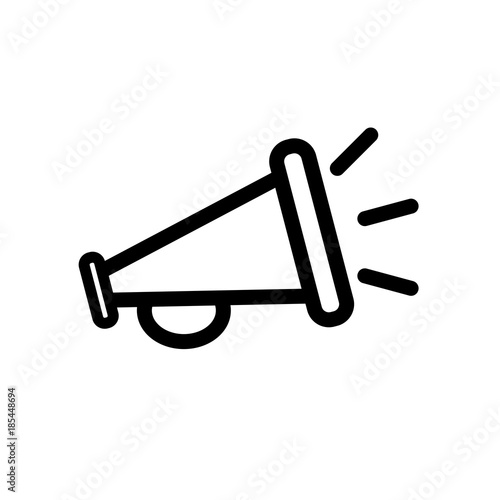 Noisy megaphone vector icon