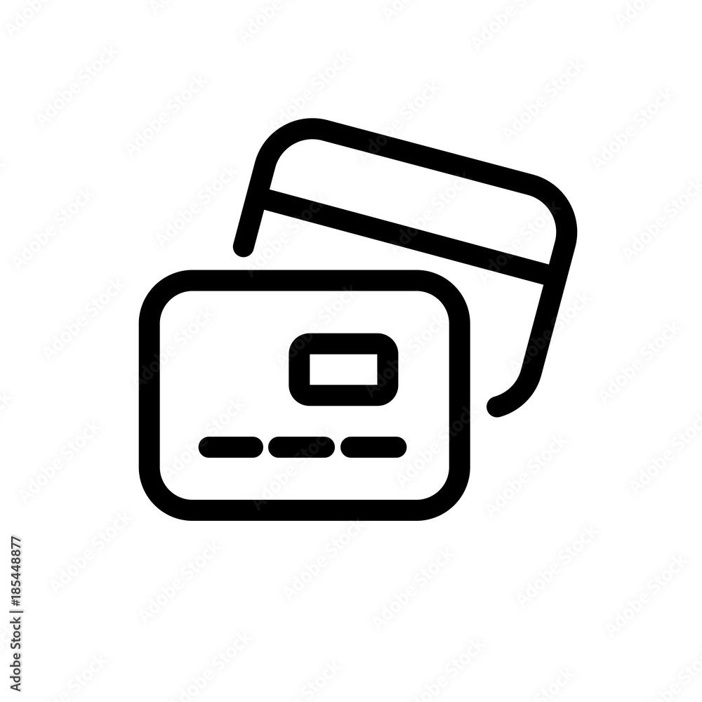 Credit cards vector icon Credit cards vector icon