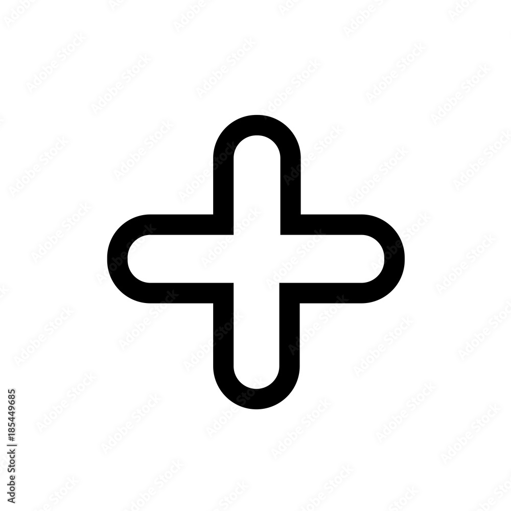 Obraz premium Add vector icon