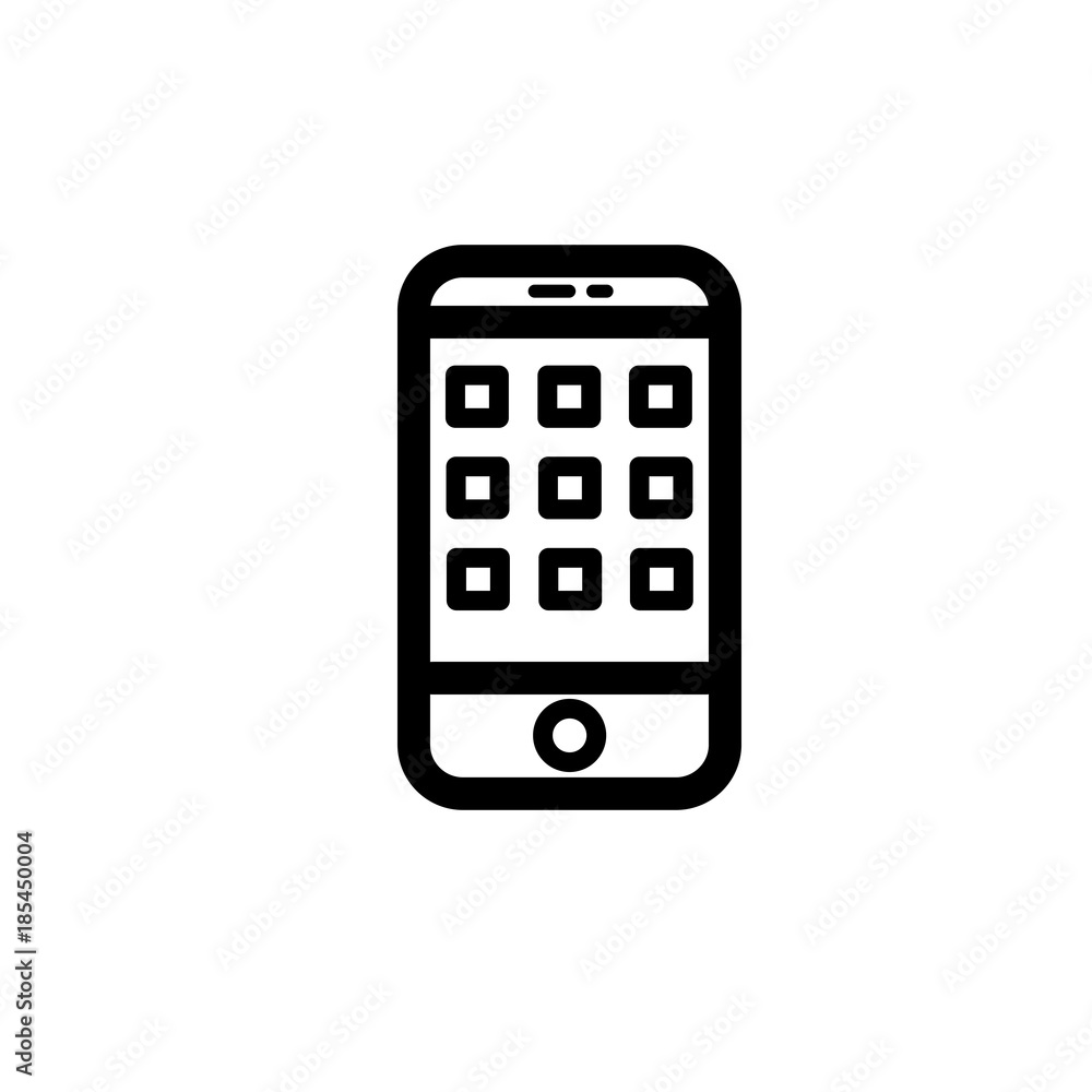 Smartphone screen vector icon Smartphone screen vector icon