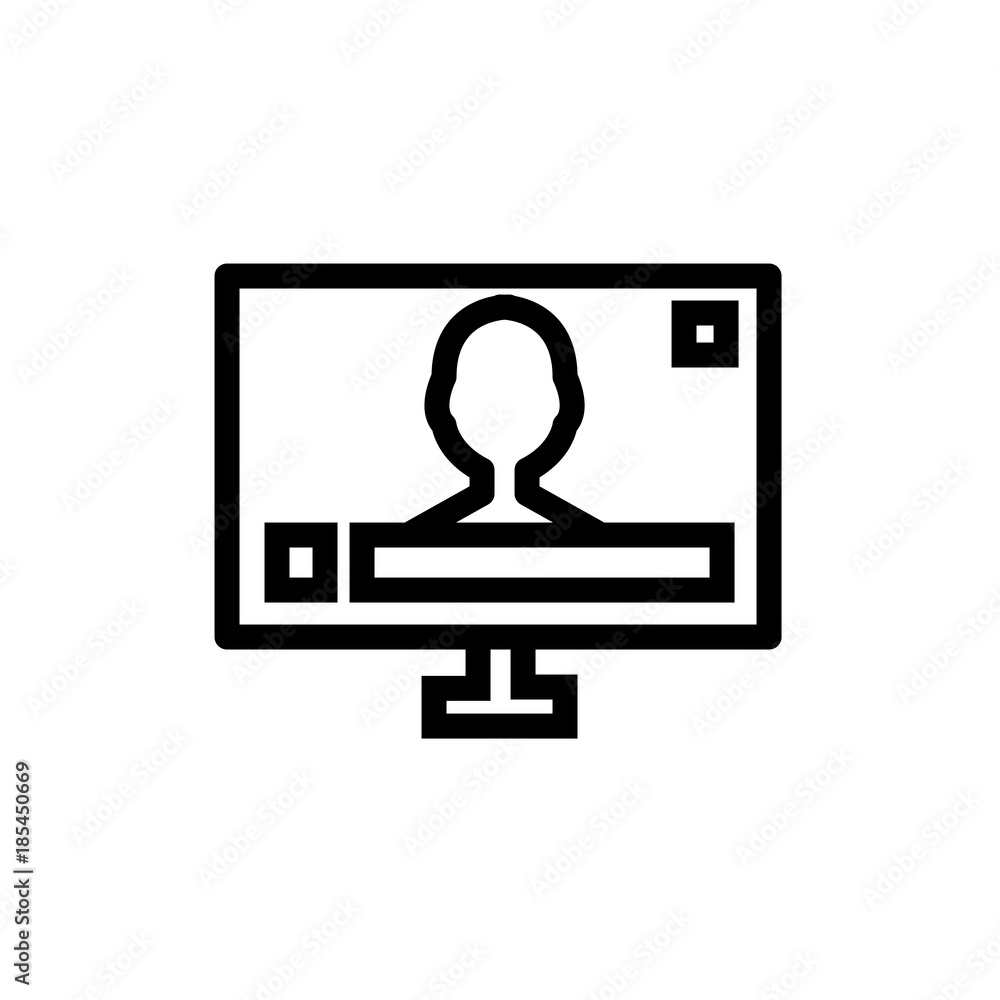 Television vector icon Television vector icon