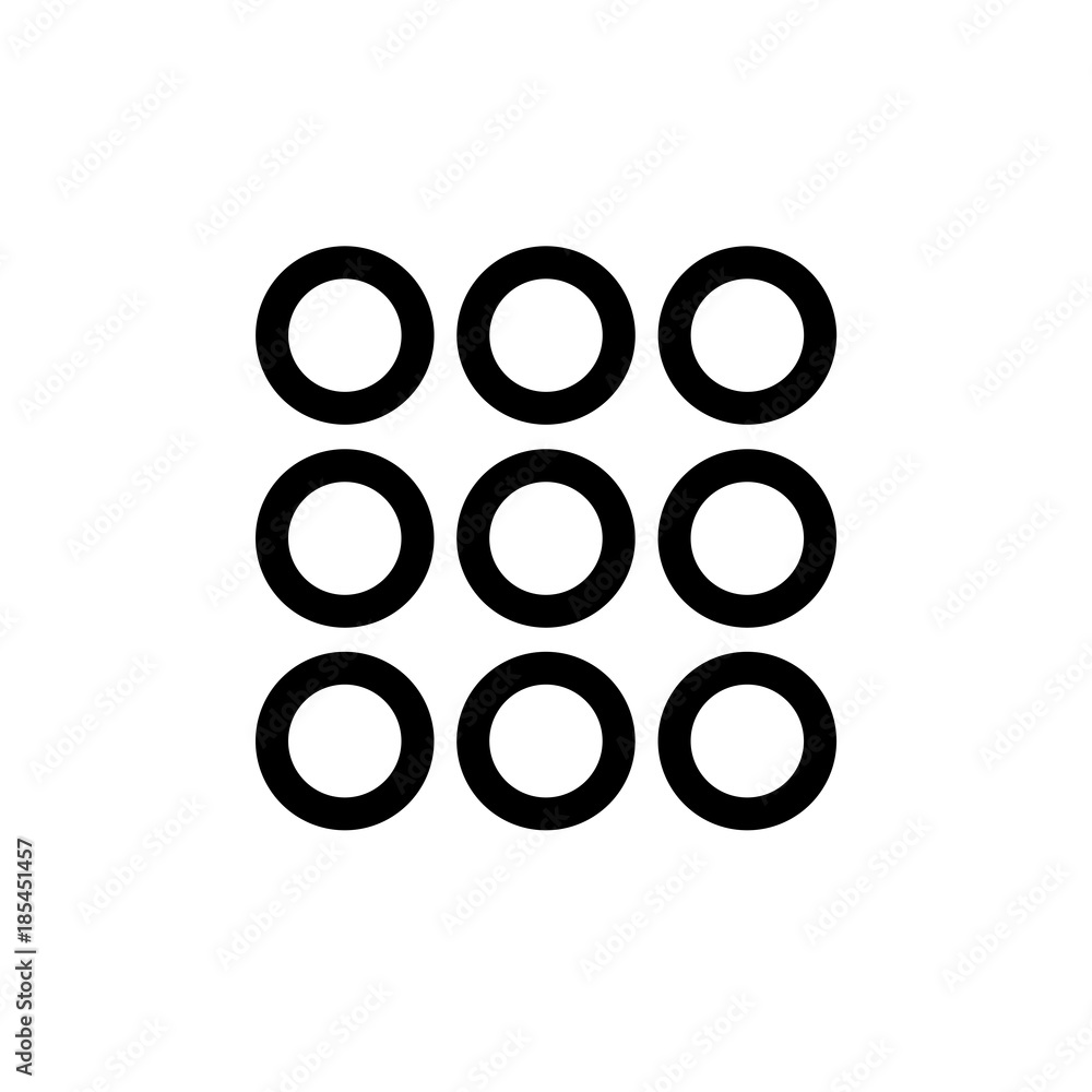 Number pad vector icon Stock Vector | Adobe Stock