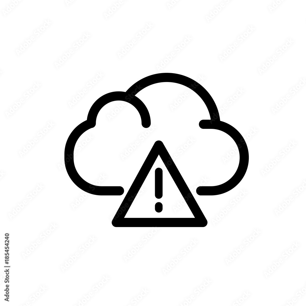 Cloud computing vector icon Cloud computing vector icon