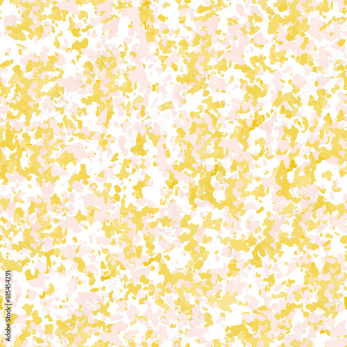 Terrazzo textured surface modern abstract pattern. Vector seamless repeat in soft pastel colors with abstract camouflage shapes.