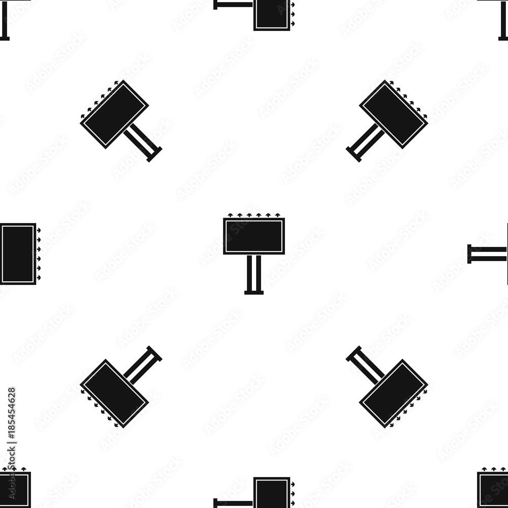 Advertising billboard pattern seamless black Advertising billboard pattern seamless black