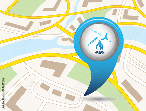 Grilled sausage, zephyr and  kebab icon