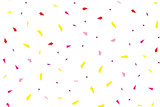 Festival seamless pattern with confetti. Repeating background, vector illustration Rectangular horizontal.