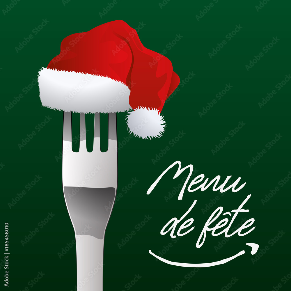 menu de fête noël repas de noël réveillon carte repas