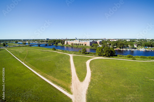 Jelgava castle and surroundings, Latvia. photo
