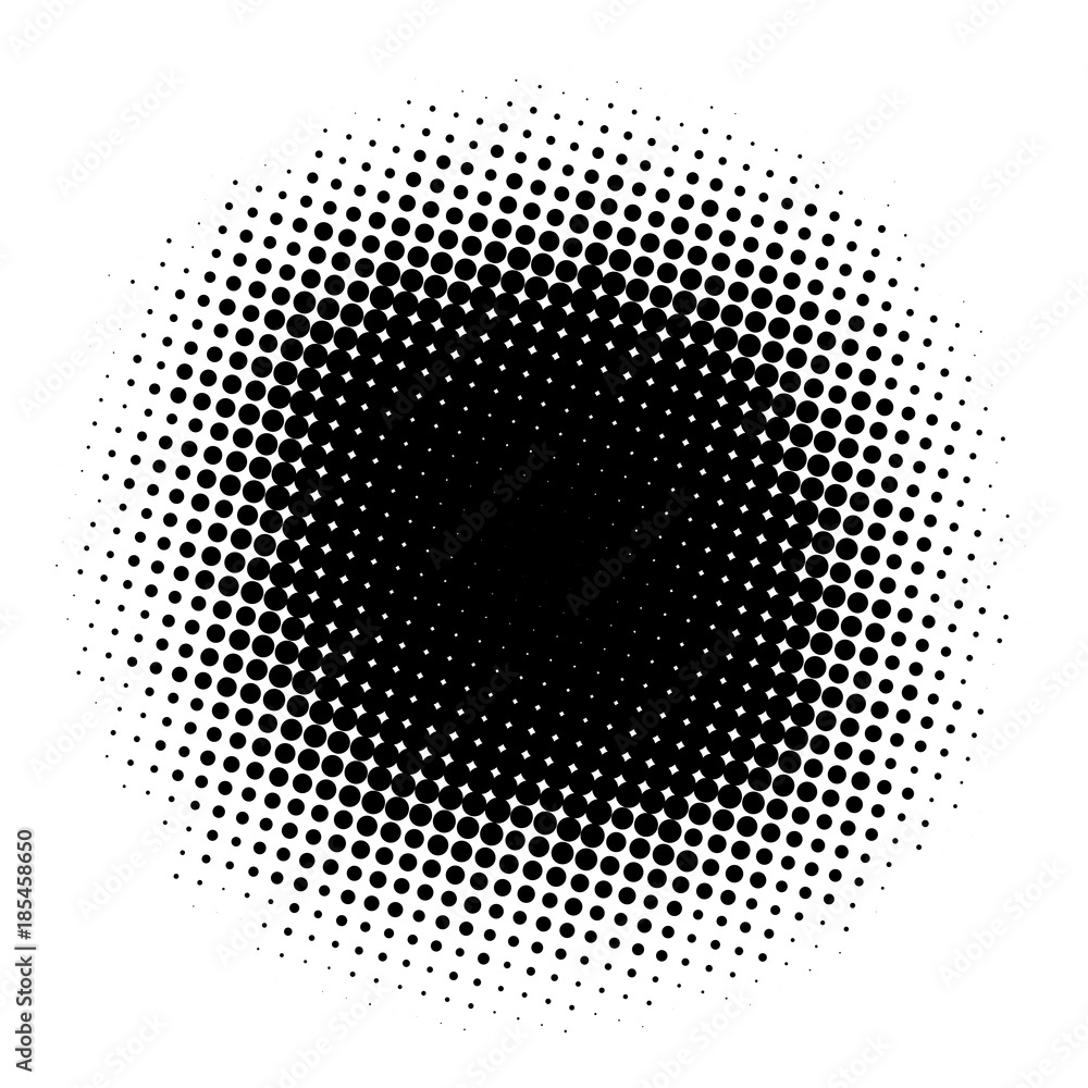 Abstract Halftone Circles Dot Template. EPS 10 vector