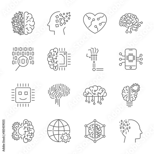 Machine learning, AI, artificial intelligence, concept technolog