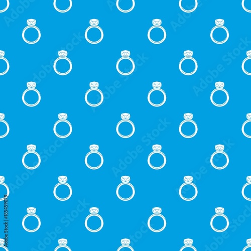 Wedding ring pattern seamless blue