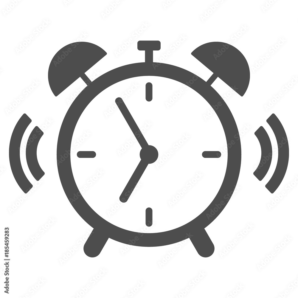 Alarm clock icon. Fully editable. Vector. Alarm clock icon. Fully editable. Vector.
