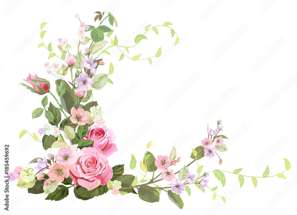 How To Draw A Pink Flower Tree