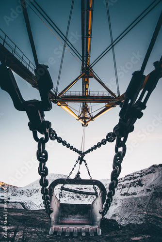 coal mining open pit photo