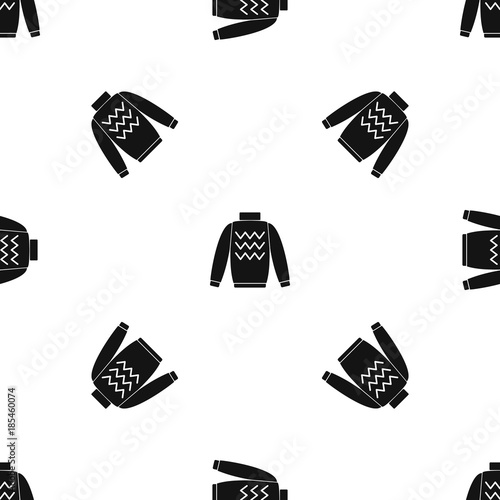 Pullover pattern seamless black